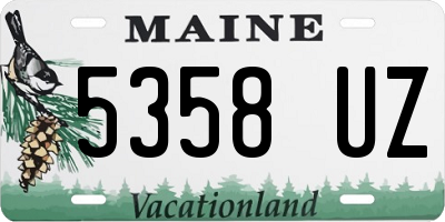 ME license plate 5358UZ