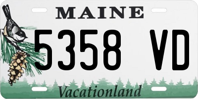 ME license plate 5358VD