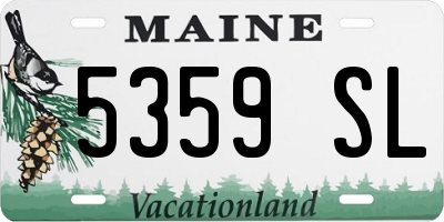 ME license plate 5359SL