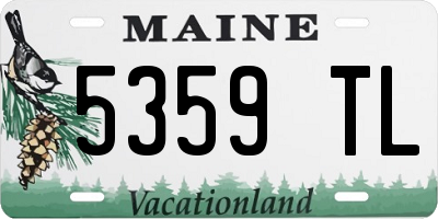 ME license plate 5359TL