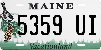 ME license plate 5359UI