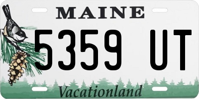 ME license plate 5359UT