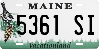 ME license plate 5361SI