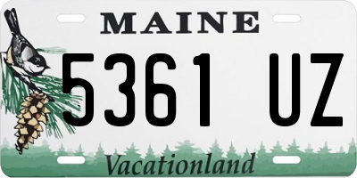ME license plate 5361UZ