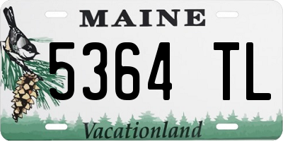 ME license plate 5364TL
