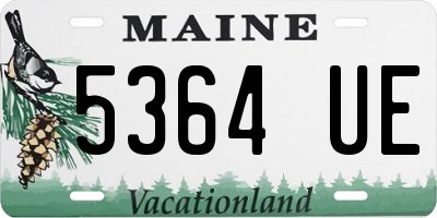 ME license plate 5364UE