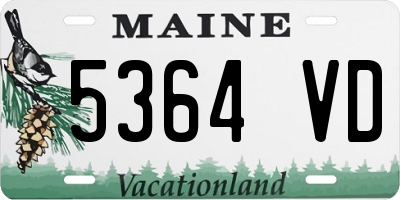 ME license plate 5364VD