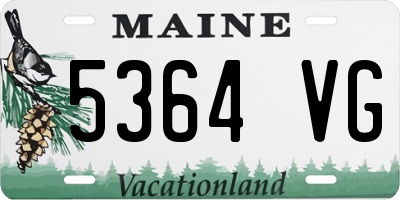 ME license plate 5364VG