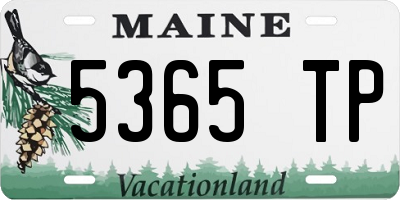 ME license plate 5365TP