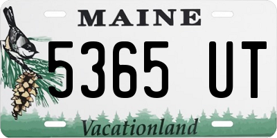 ME license plate 5365UT