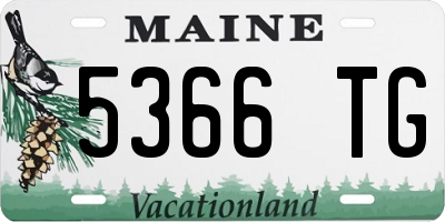 ME license plate 5366TG