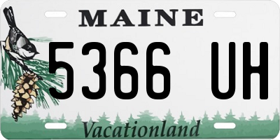 ME license plate 5366UH