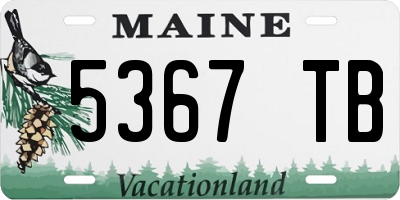 ME license plate 5367TB