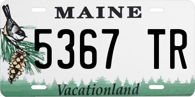 ME license plate 5367TR