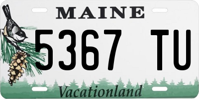 ME license plate 5367TU
