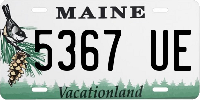 ME license plate 5367UE