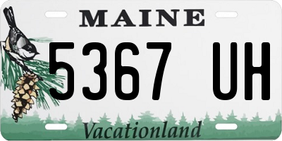 ME license plate 5367UH