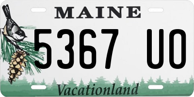 ME license plate 5367UO