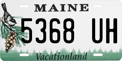 ME license plate 5368UH