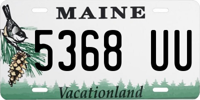 ME license plate 5368UU