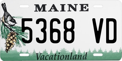 ME license plate 5368VD