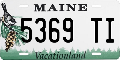 ME license plate 5369TI