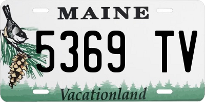 ME license plate 5369TV