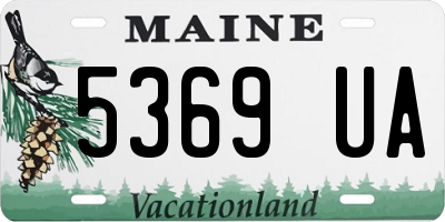 ME license plate 5369UA