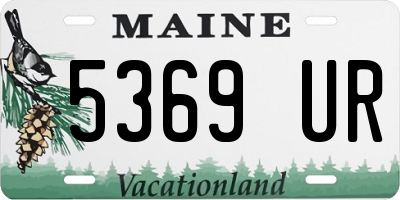 ME license plate 5369UR