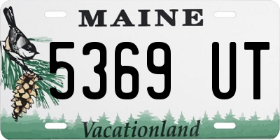 ME license plate 5369UT