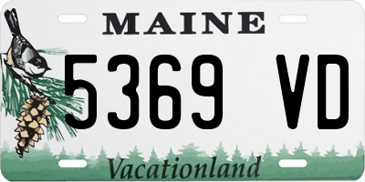 ME license plate 5369VD