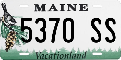 ME license plate 5370SS