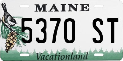 ME license plate 5370ST