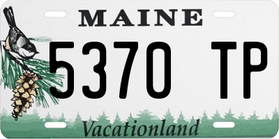 ME license plate 5370TP