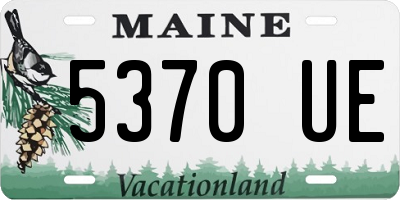 ME license plate 5370UE