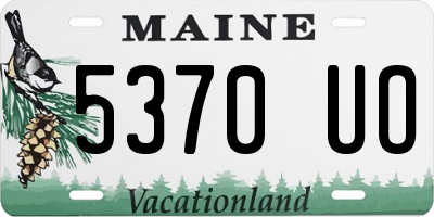 ME license plate 5370UO