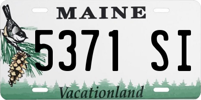 ME license plate 5371SI