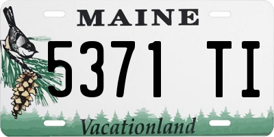 ME license plate 5371TI