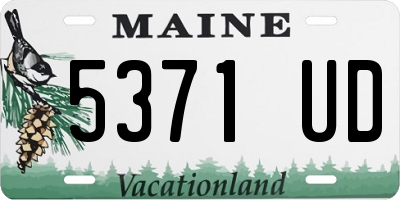 ME license plate 5371UD