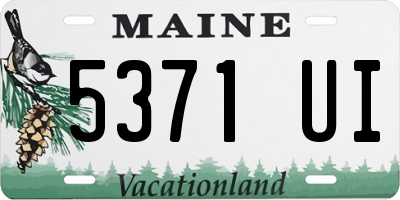 ME license plate 5371UI