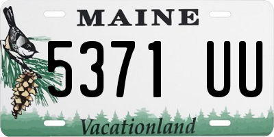 ME license plate 5371UU