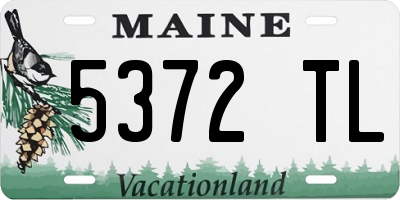 ME license plate 5372TL