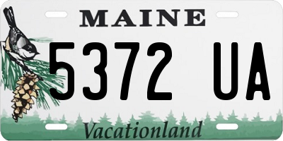 ME license plate 5372UA