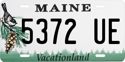 ME license plate 5372UE
