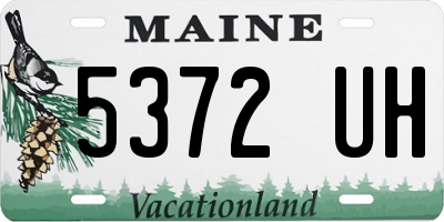 ME license plate 5372UH