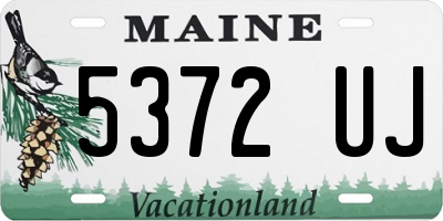 ME license plate 5372UJ