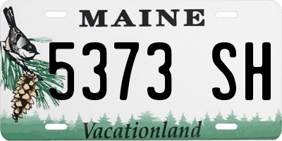 ME license plate 5373SH