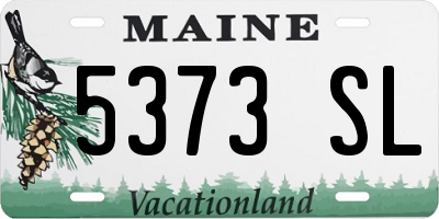 ME license plate 5373SL