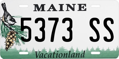 ME license plate 5373SS