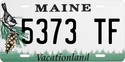 ME license plate 5373TF
